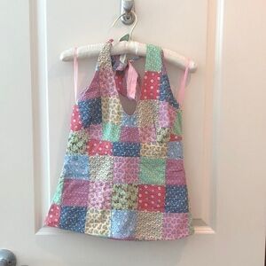 Vineyard Vines Patchwork Halter Top